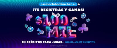 Banner promocional de bienvenida del Casino de Palermo